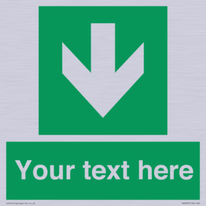 Safe condition Custom arrow down sign